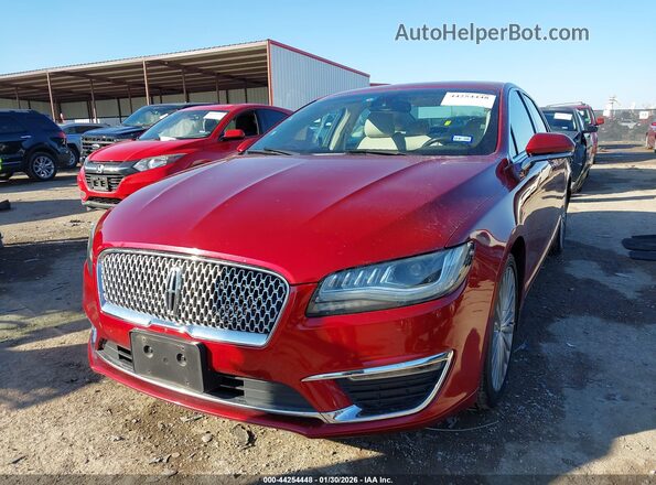 3LN6L5MUXHR642079 2017 LINCOLN MKZ HYBRID Red Vista tres cuartos delantera izquierda