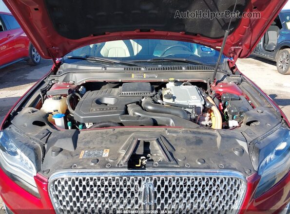 3LN6L5MUXHR642079 2017 LINCOLN MKZ HYBRID Red Vista trasera