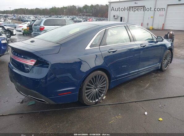 3LN6L5MUXJR619763 2018 LINCOLN MKZ HYBRID Blue Rear right