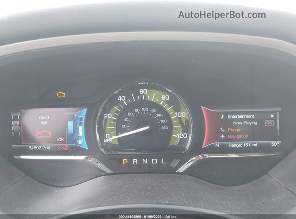 3LN6L5MUXJR619763 2018 LINCOLN MKZ HYBRID Blue Rear seats view