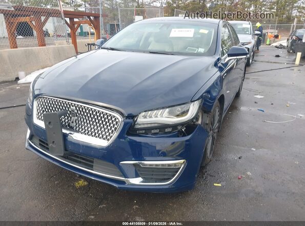 3LN6L5MUXJR619763 2018 LINCOLN MKZ HYBRID Blue Front view