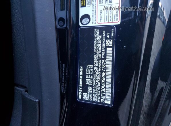 3MF13DM05R8E77875 2024 BMW M2 Black Widok komory silnika