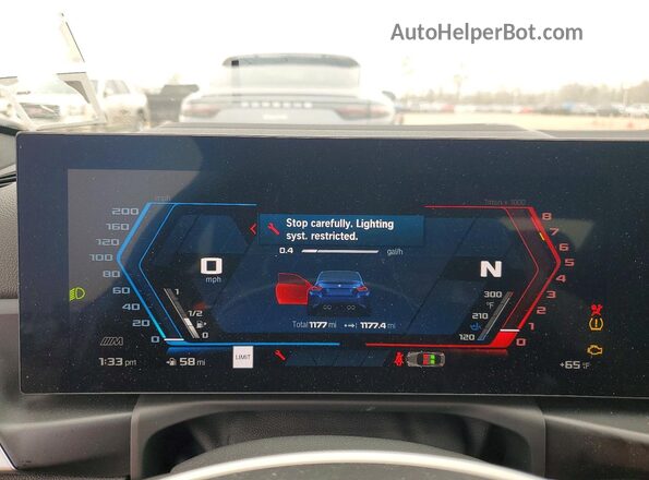3MF23DM06S8F69961 2025 BMW M2 Blue Вид щитка приладів