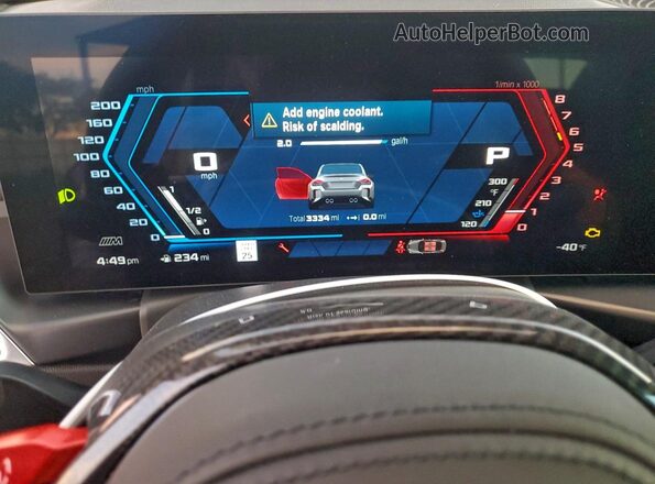 3MF23DM08S8F80816 2025 BMW M2 Gray ხელსაწყოთა პანელის ხედი