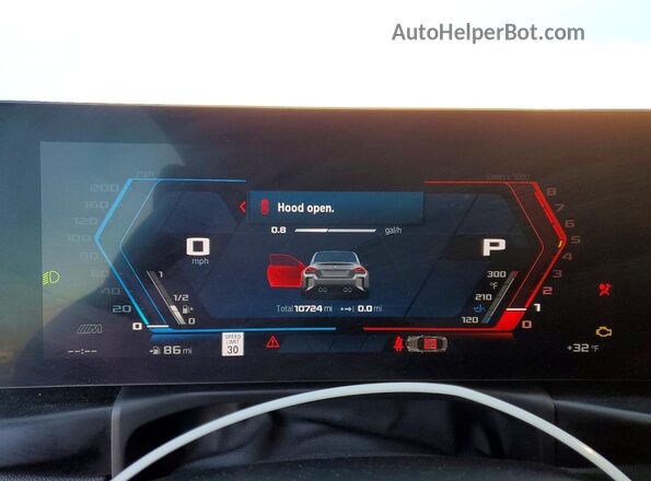 3MF23DM09S8F00780 2025 BMW M2 Silver Instrument cluster view