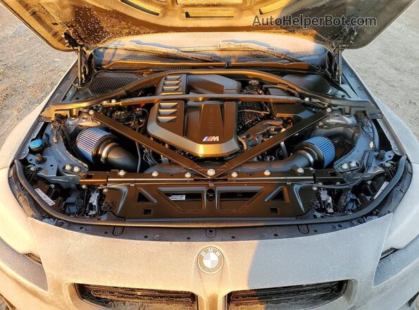 3MF23DM09S8F00780 2025 BMW M2 Silver Engine compartment view