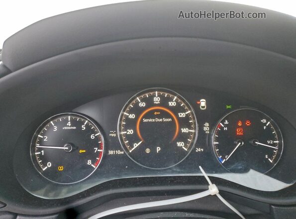 3MVDMBBM2PM524287 2023 MAZDA CX-30 Blue Instrument cluster view