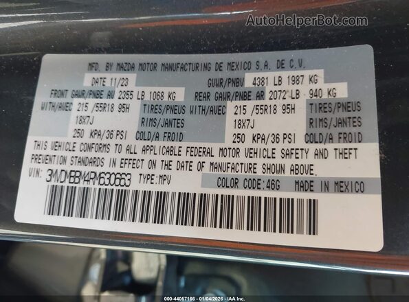 3MVDMBBM4RM630663 2024 MAZDA CX-30 Gray Engine compartment view