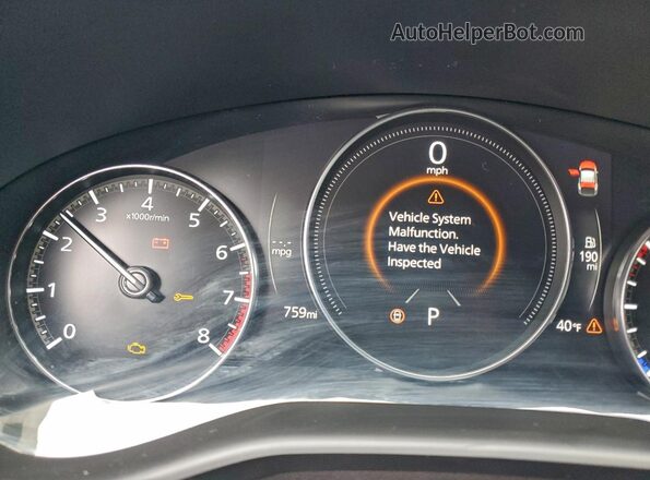 3MVDMBCMXSM856811 2025 MAZDA CX-30 Maroon Вид щитка приладів