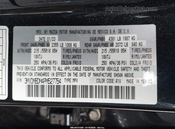 3MVDMBDM4PM527754 2023 MAZDA CX-30 Black 