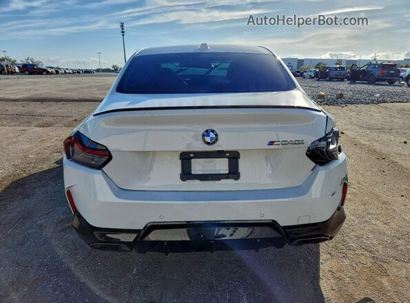3MW43CM08P8D28347 2023 BMW M2 White Rear view