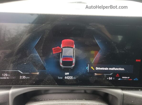 3MW49FF03P8C97201 2023 BMW M3 Gray Սարքավորումների վահանակի տեսք