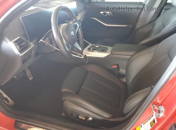 3MW49FS03P8D04220 2023 BMW M3 Red Вид салону спереду