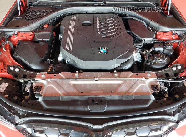 3MW49FS03P8D04220 2023 BMW M3 Red Вид задньої частини салону