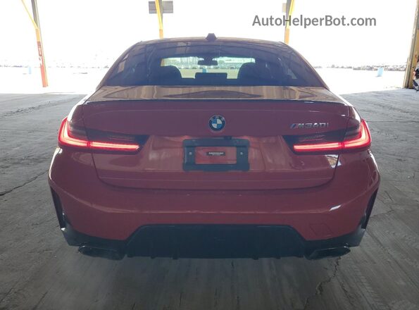 3MW49FS03P8D04220 2023 BMW M3 Red Вид ззаду