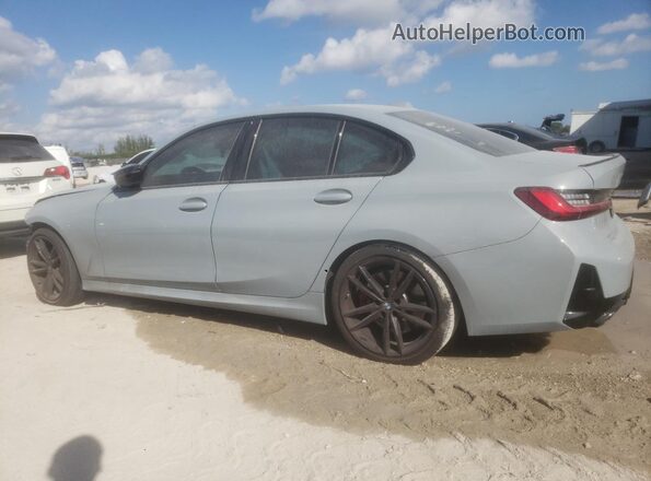 3MW49FS03R8E31486 2024 BMW M3 Gray Trasero izquierdo