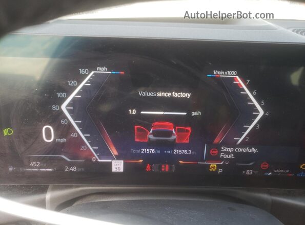 3MW49FS03R8E31486 2024 BMW M3 Gray Vista del cuadro de instrumentos