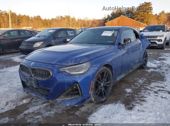 3MW53CM08N8C35796 2022 BMW M2 Blue Przód lewy