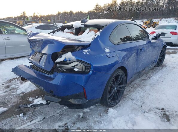 3MW53CM08N8C35796 2022 BMW M2 Blue Tył prawy