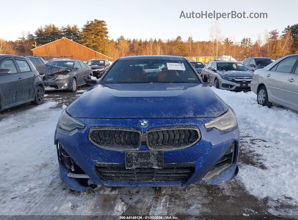 3MW53CM08N8C35796 2022 BMW M2 Blue Widok zestawu wskaźników