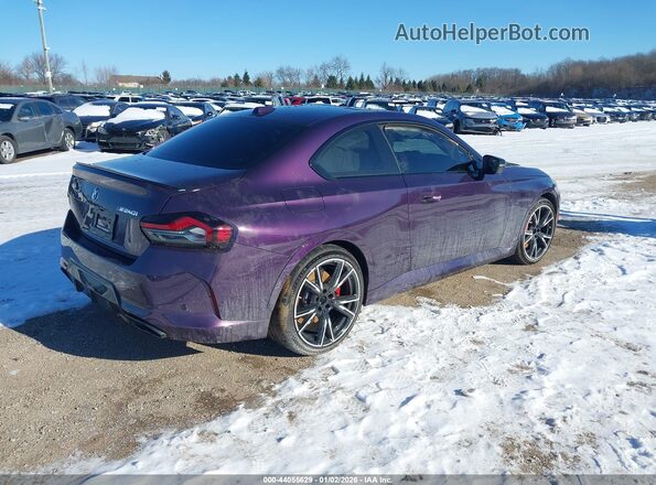 3MW53CM08T8F92716 2026 BMW M2 Purple Trasero derecho