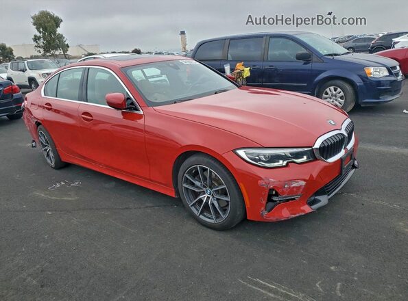 3MW5P7J02M8B49690 2021 BMW 3 SERIES Red Front right