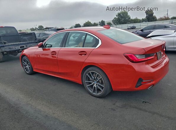 3MW5P7J02M8B49690 2021 BMW 3 SERIES Red Rear left
