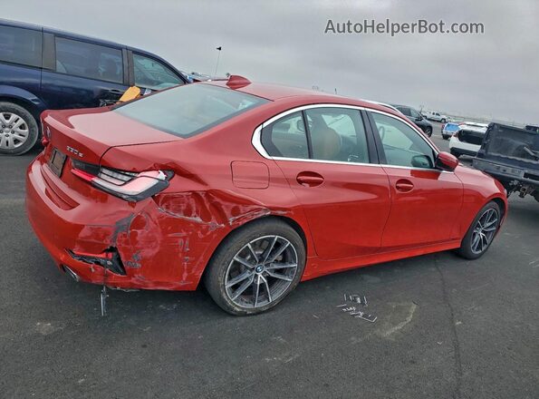 3MW5P7J02M8B49690 2021 BMW 3 SERIES Red Rear right