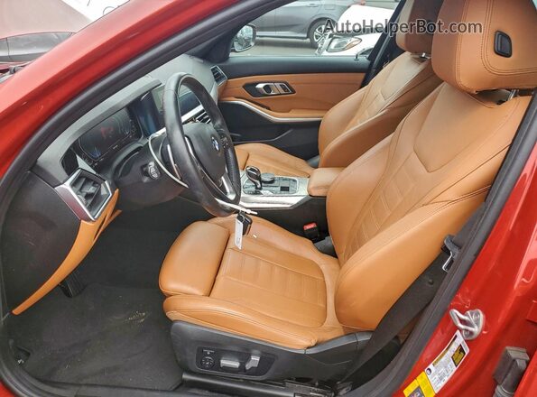 3MW5P7J02M8B49690 2021 BMW 3 SERIES Red Front interior view