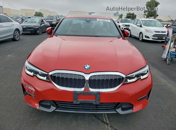 3MW5P7J02M8B49690 2021 BMW 3 SERIES Red Front view