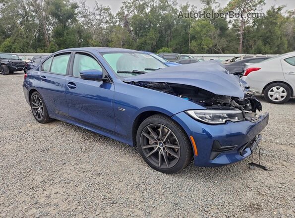 3MW5P9J06N8C24887 2022 BMW 3 SERIES Blue წინა მარჯვენა