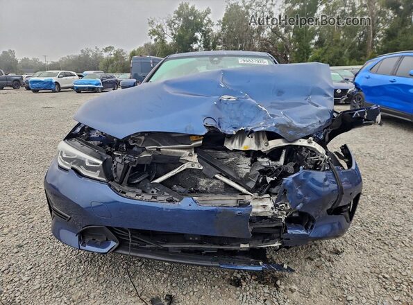 3MW5P9J06N8C24887 2022 BMW 3 SERIES Blue წინა ხედი