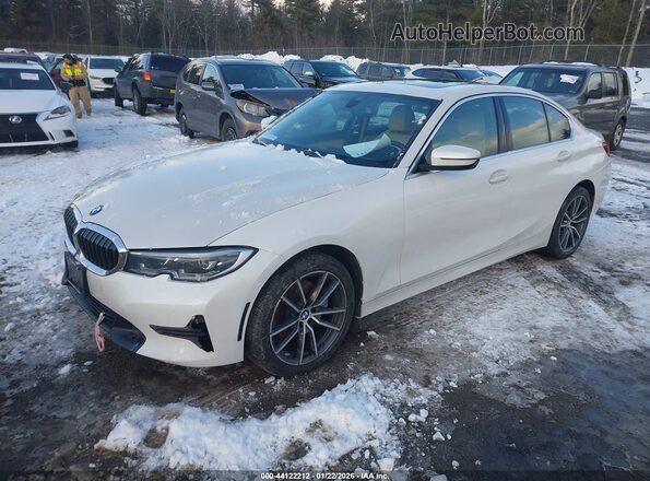 3MW5R7J02M8C01491 2021 BMW 3 SERIES White Vista tres cuartos delantera izquierda