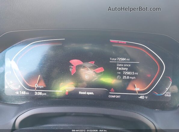 3MW5R7J02M8C01491 2021 BMW 3 SERIES White Vista de los asientos traseros