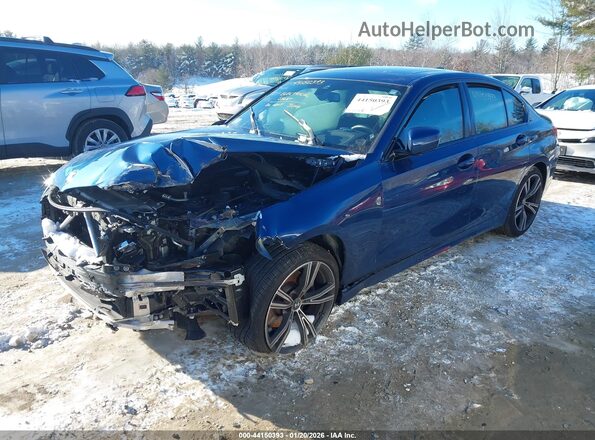 3MW5R7J03M8C02195 2021 BMW 3 SERIES Blue Przód lewy