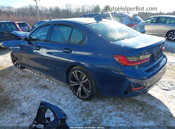 3MW5R7J03M8C02195 2021 BMW 3 SERIES Blue Tył lewy