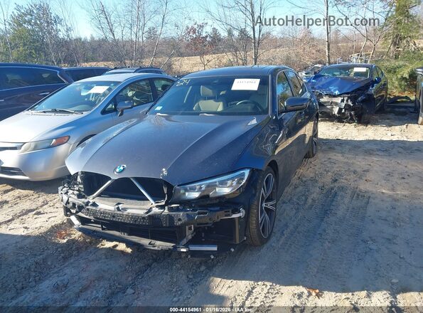 3MW5R7J07L8B17424 2020 BMW 3 SERIES Gray Առջևի ձախ երեք քառորդ տեսարան