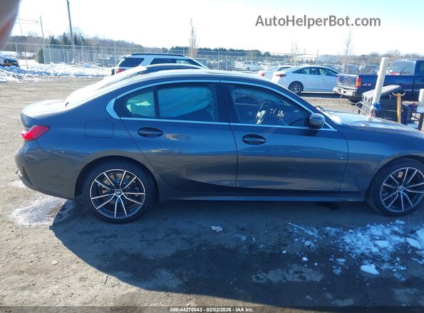 3MW5R7J07L8B28973 2020 BMW 3 SERIES Gray Widok zestawu wskaźników