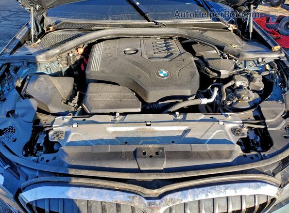 3MW5R7J07L8B29508 2020 BMW 3 SERIES Blue Սալոնի հետևի տեսք