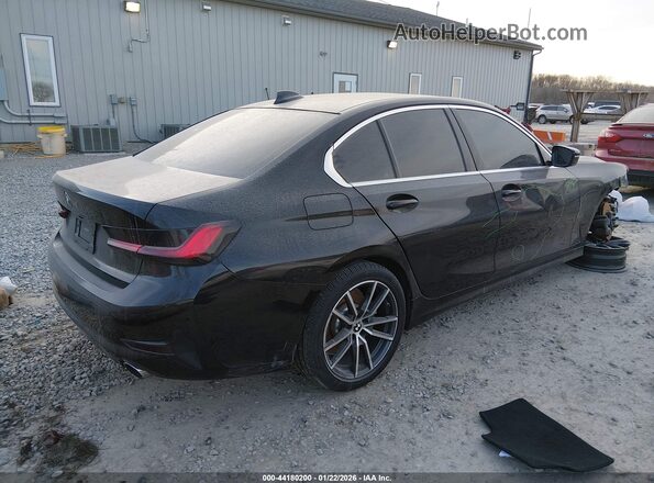 3MW5R7J09L8B17375 2020 BMW 3 SERIES Черный Задняя правая четверть
