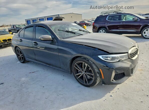 3MW5U7J04L8B27875 2020 BMW M3 Black წინა მარჯვენა