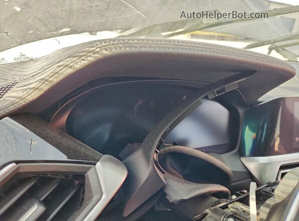 3MW5U7J04L8B27875 2020 BMW M3 Black ხელსაწყოთა პანელის ხედი