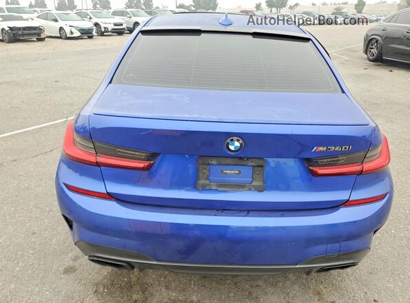 3MW5U7J07M8B76697 2021 BMW M3 Blue უკანა ხედი