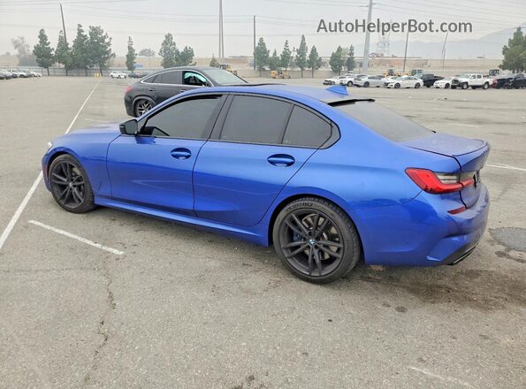 3MW5U7J07M8B76697 2021 BMW M3 Blue უკანა მარცხენა