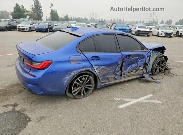 3MW5U7J07M8B76697 2021 BMW M3 Blue უკანა მარჯვენა