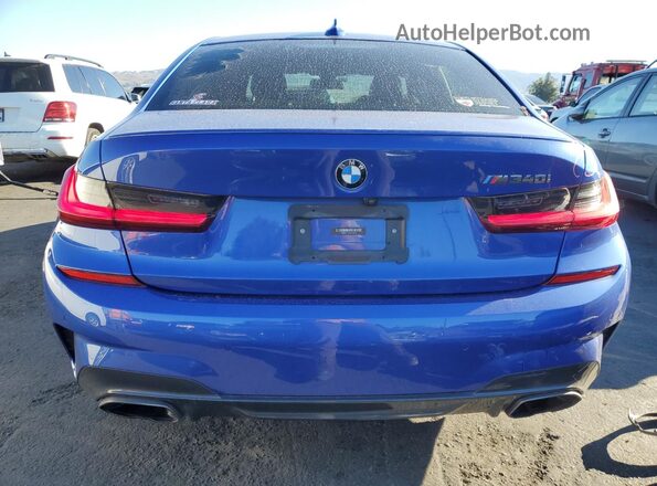 3MW5U7J09M8B60209 2021 BMW M3 Blue უკანა ხედი