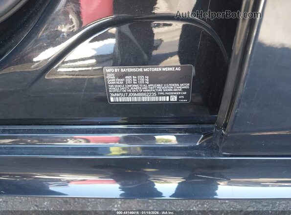 3MW5U7J09M8B62235 2021 BMW M3 Black ძრავის განყოფილების ხედი