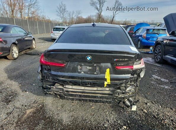3MW5U9J02M8B65554 2021 BMW M3 Black უკანა ხედი