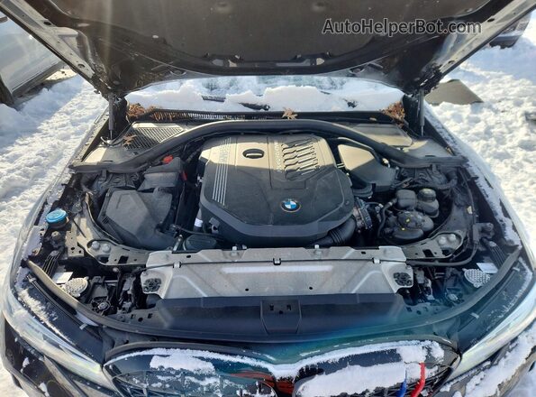 3MW5U9J06M8B57439 2021 BMW M3 Black Սալոնի հետևի տեսք