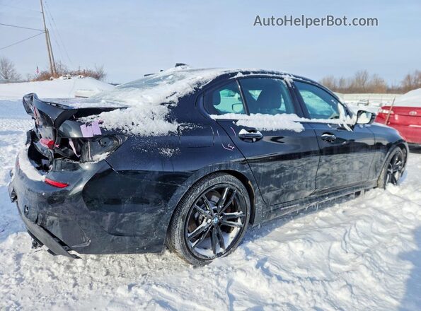 3MW5U9J06M8B57439 2021 BMW M3 Black Հետևի աջ